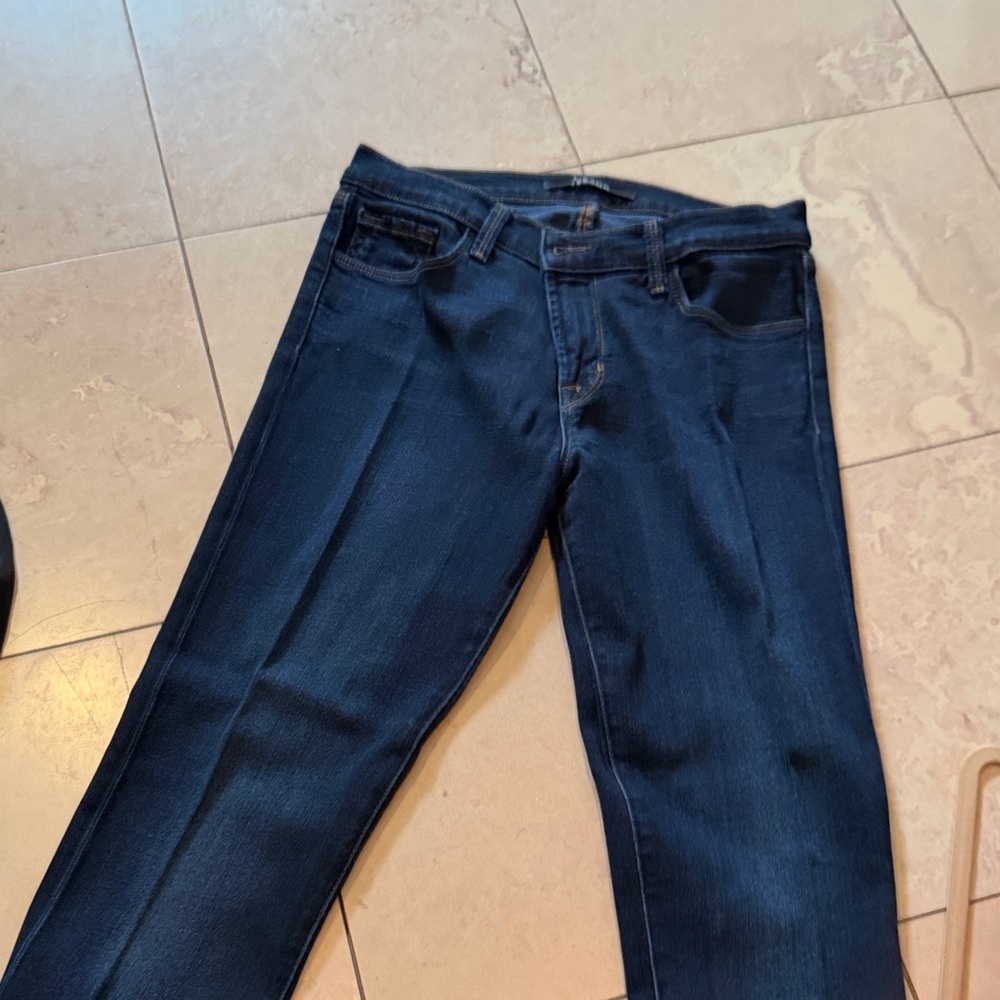 J Brand Dark Blue Straight Leg Jeans